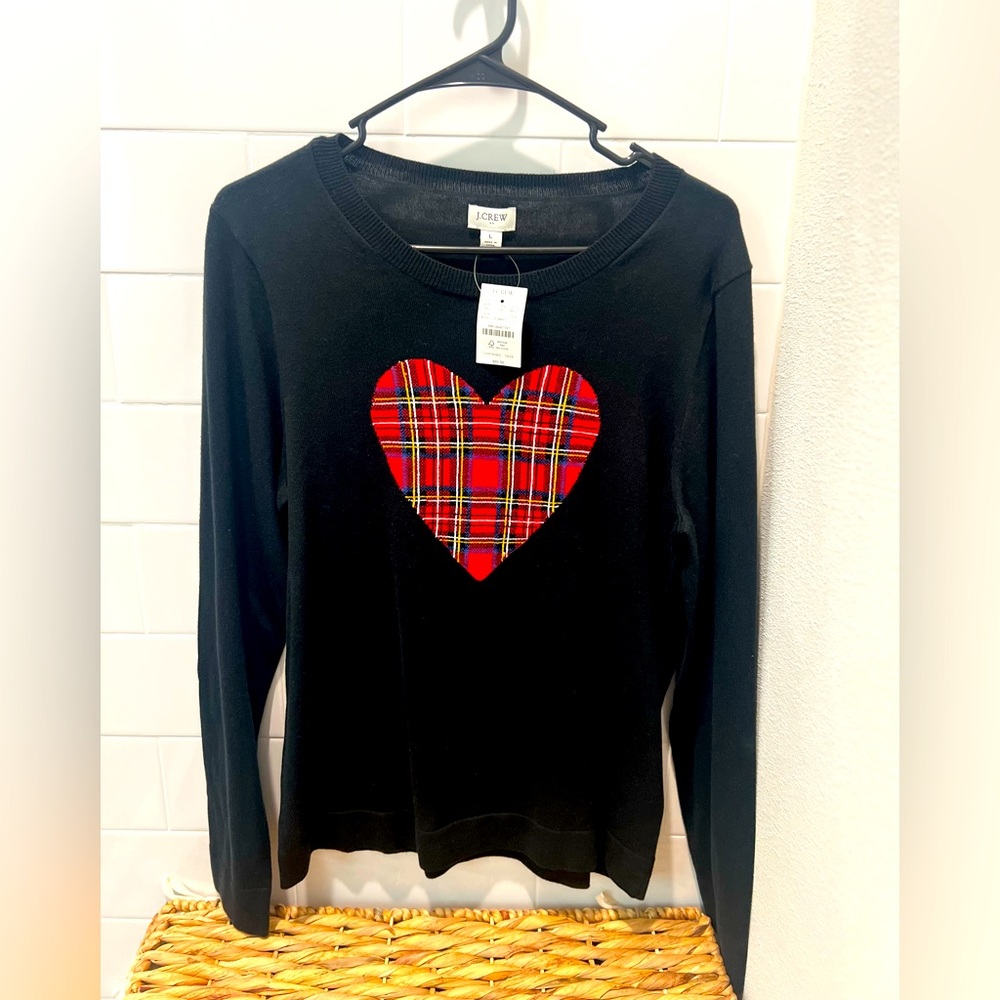JCrew heart sweatshirt